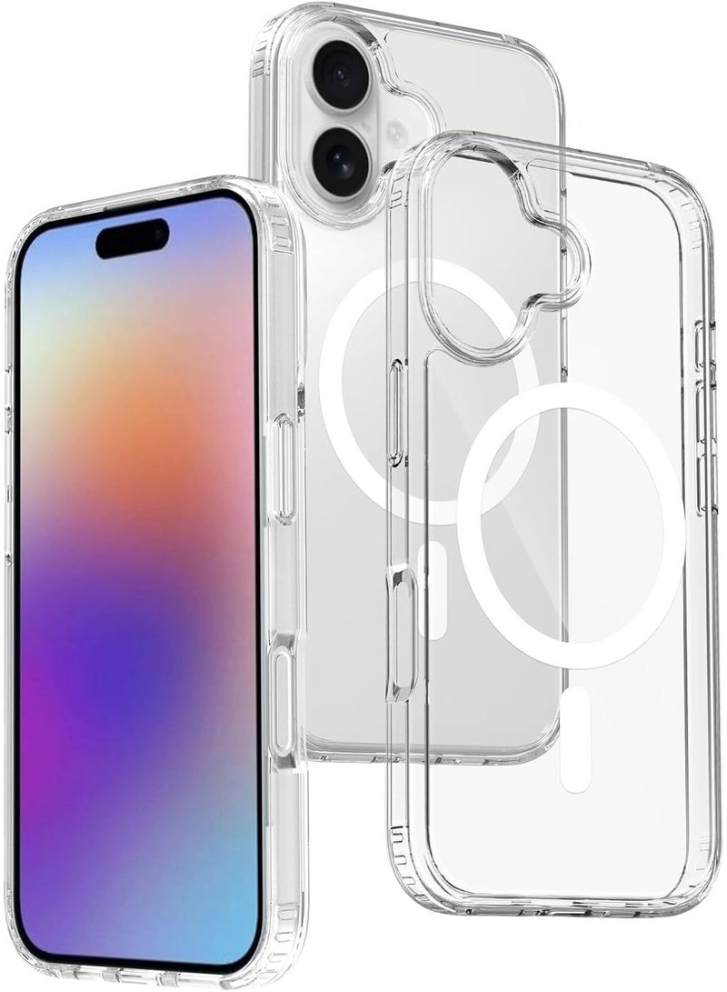 غطاء شفاف مغناطيسي لهاتف iPhone 17، متوافق مع iPhone 17 وMagSafe، غطاء حماية ضد الصدمات. - Image 1